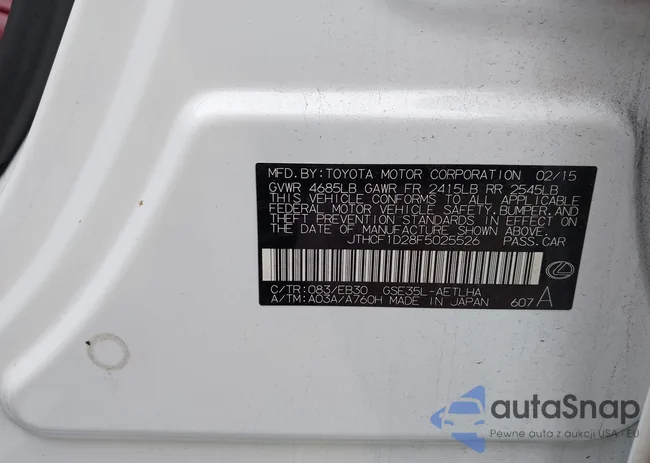 JTHCF1D28F5025526: 44116699