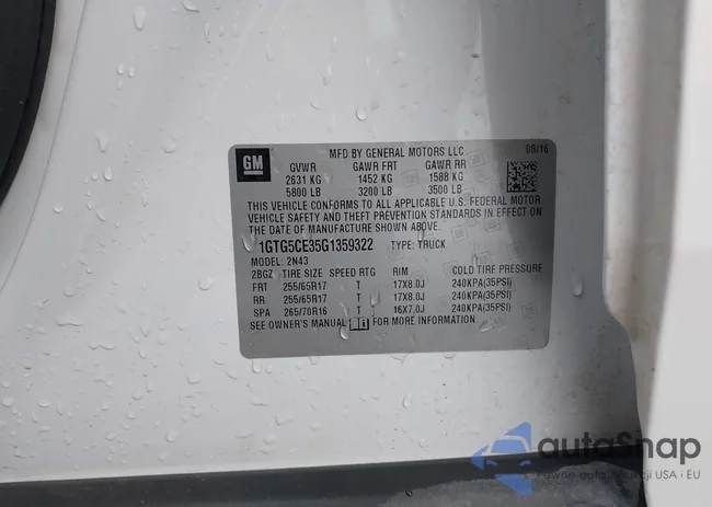 1GTG5CE35G1359322: 44116745