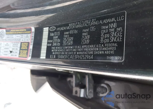 5NMJFCAE3PH252964: 44116769