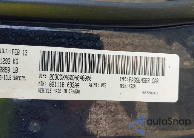 2C3CDXAG0DH648000: 44116778