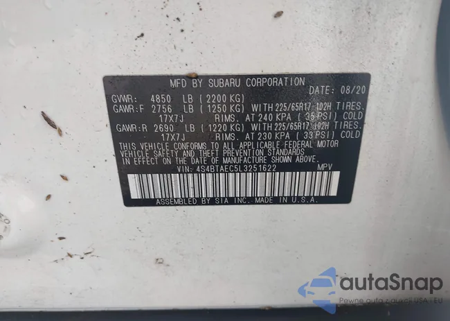 4S4BTAEC5L3251622: 44116861