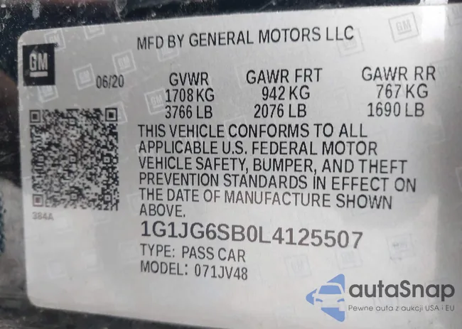 1G1JG6SB0L4125507: 44116870