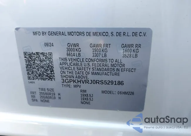 3GPKHVRJ0RS529186: 44117089