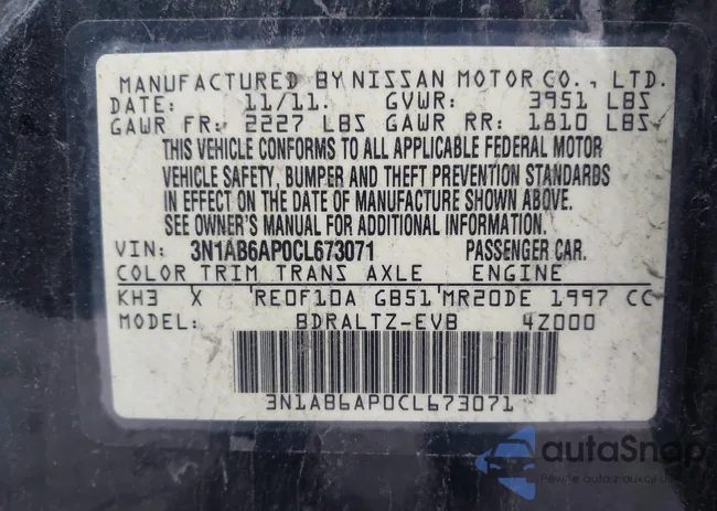 3N1AB6AP0CL673071: 44116122