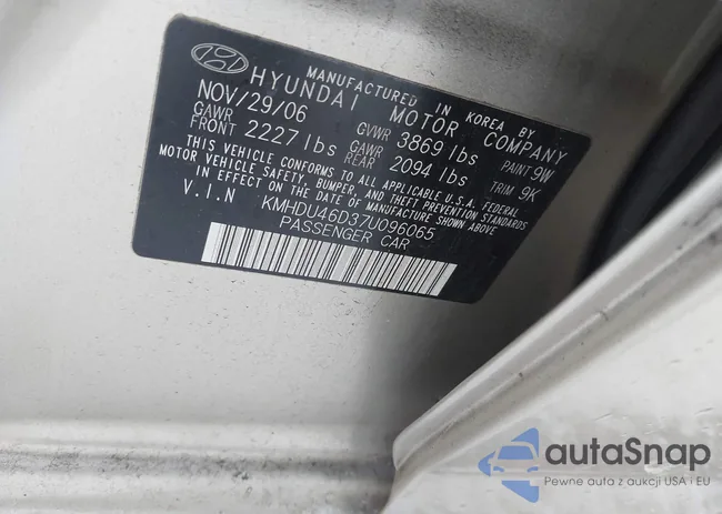 KMHDU46D37U096065: 44116185