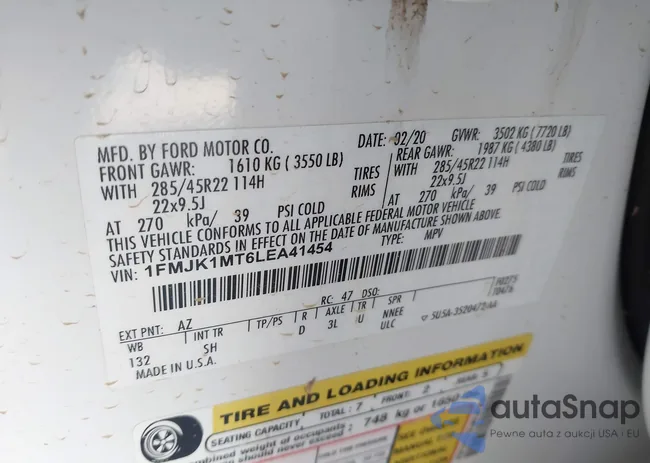 1FMJK1MT6LEA41454: 44116229