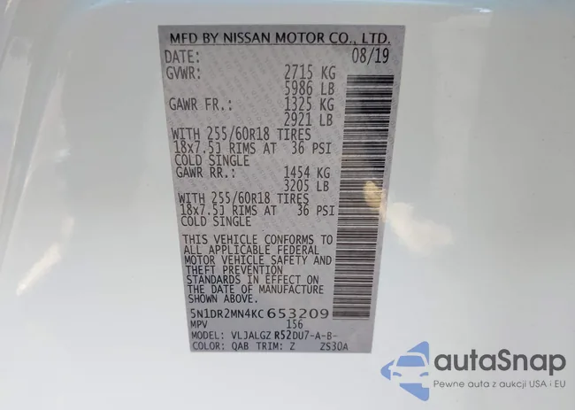 5N1DR2MN4KC653209: 44116239