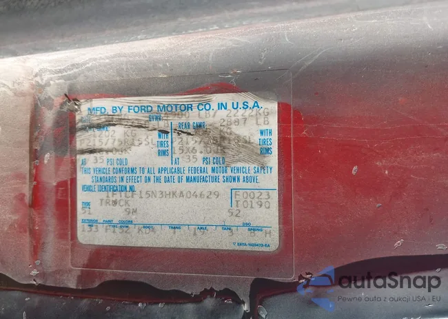 1FTCF15N3HKA04629: 44116254