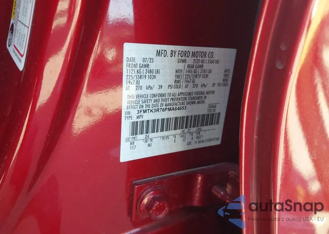 3FMTK3R76PMA64653: 44116341