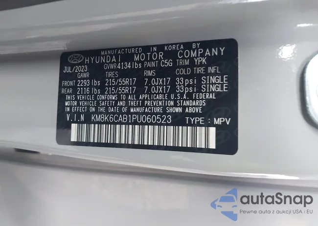 KM8K6CAB1PU060523: 44116498