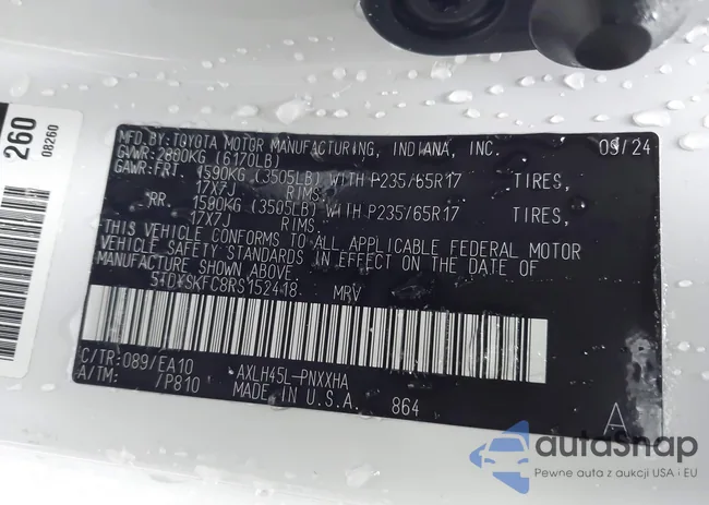 5TDYSKFC8RS152418: 44117517