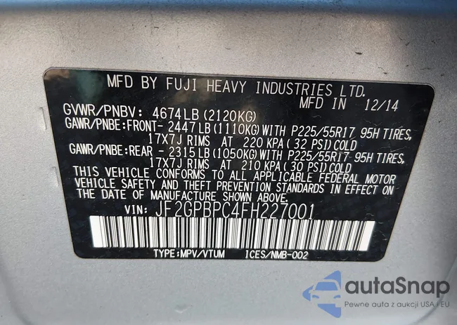 JF2GPBPC4FH227001: 44117684