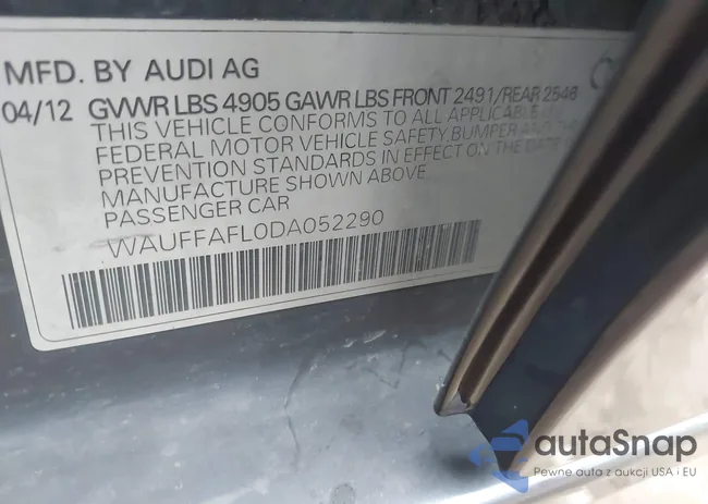 WAUFFAFL0DA052290: 44117882