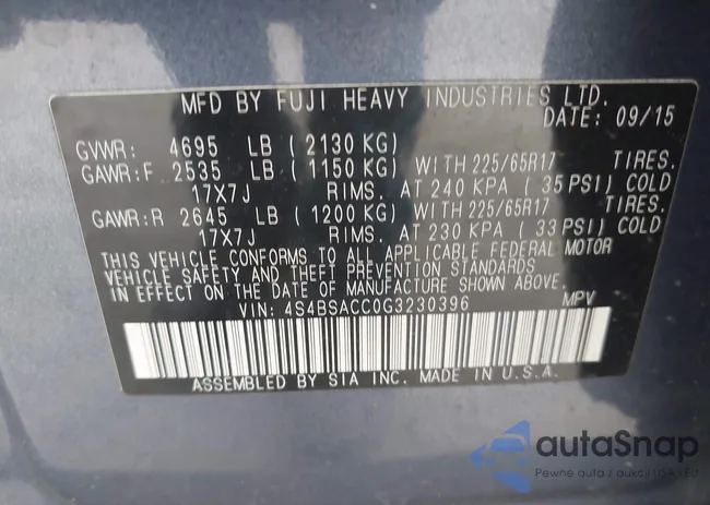 4S4BSACC0G3230396: 44117895