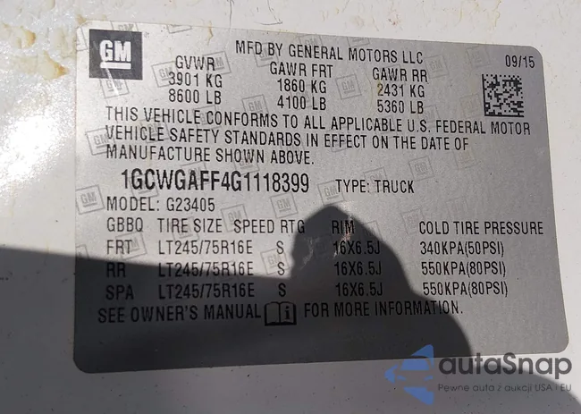 1GCWGAFF4G1118399: 44117929