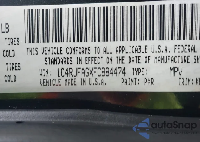 1C4RJFAGXFC884474: 44117948