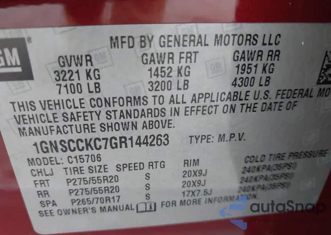 1GNSCCKC7GR144263: 44117959