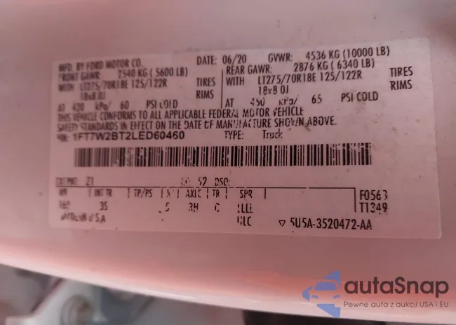 1FT7W2BT2LED60460: 44117975