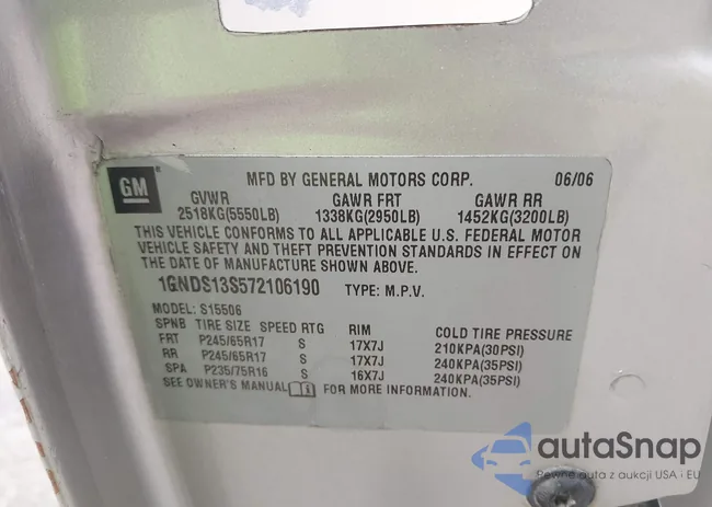 1GNDS13S572106190: 44117993