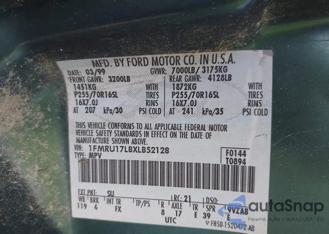 1FMRU17L8XLB52128: 44118076