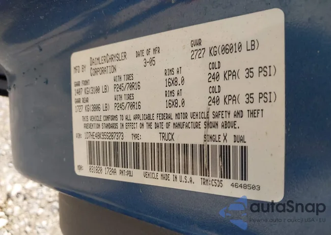 1D7HE48K95S287373: 44118078