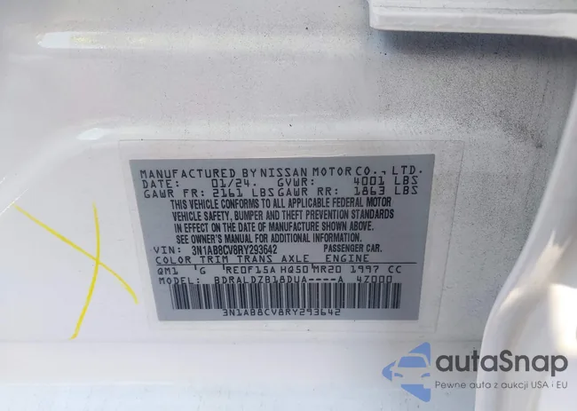 3N1AB8CV8RY293642: 44117396