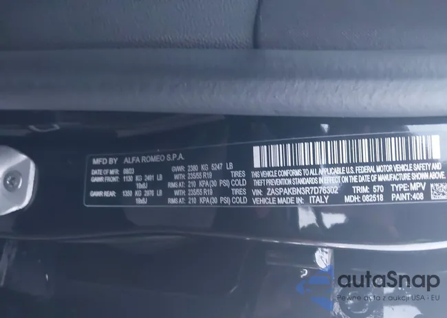 ZASPAKBN3R7D76302: 44117424