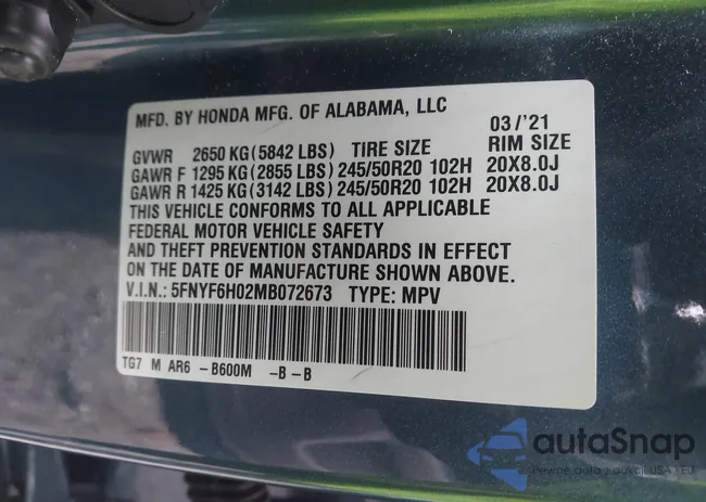 5FNYF6H02MB072673: 44117482