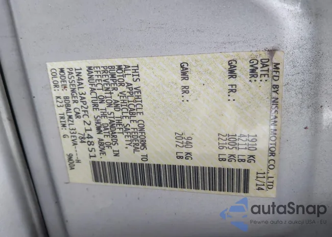 1N4AL3AP2FC214851: 44118616