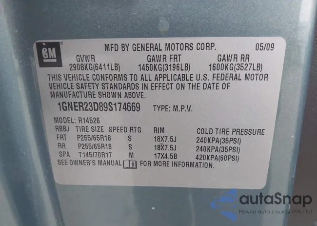 1GNER23D89S174669: 44118624