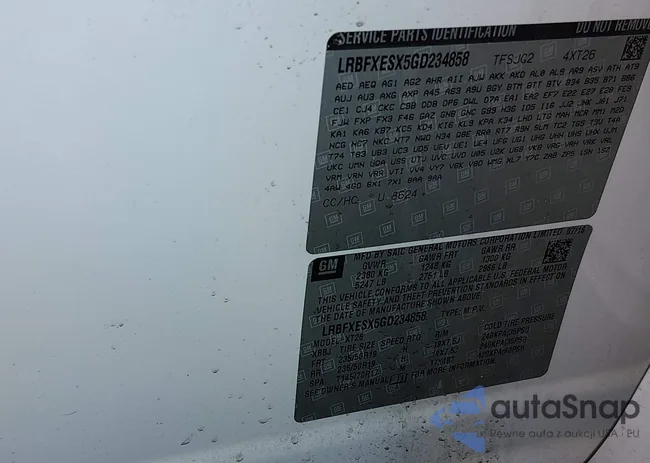 LRBFXESX5GD234858: 44118640