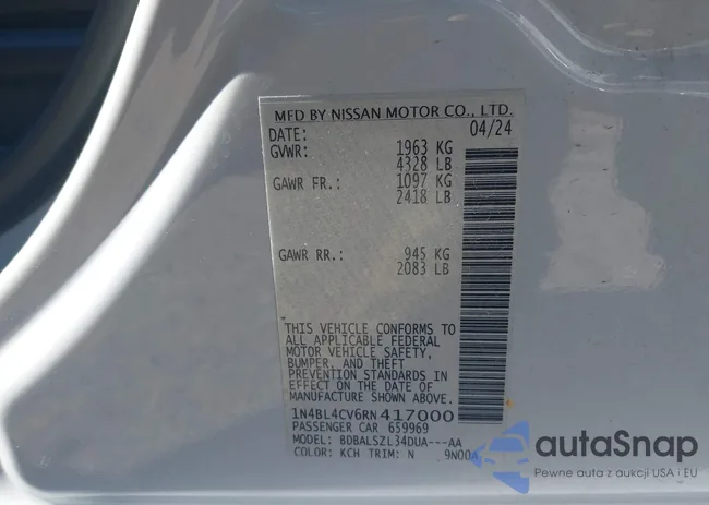 1N4BL4CV6RN417000: 44118646