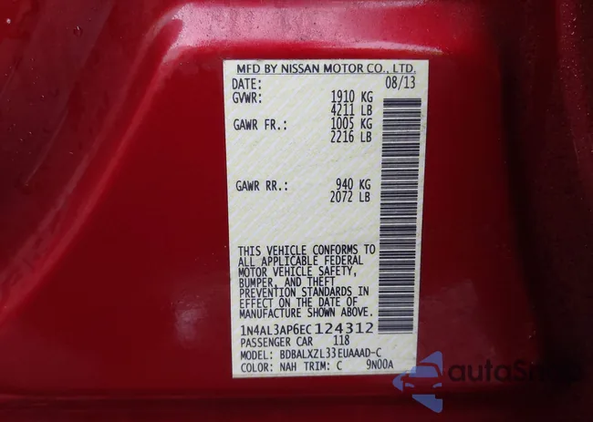 1N4AL3AP6EC124312: 44118685