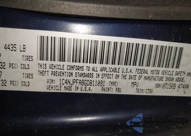 1C4NJPFA8GD811091: 44118707