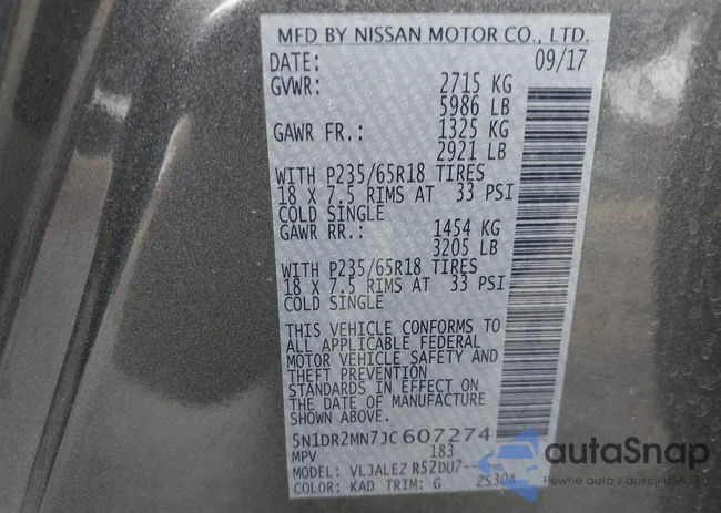 5N1DR2MN7JC607274: 44118729