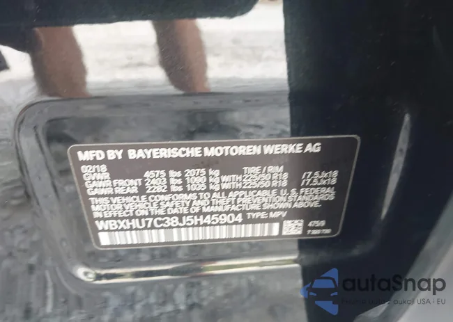 WBXHU7C38J5H45904: 44118891