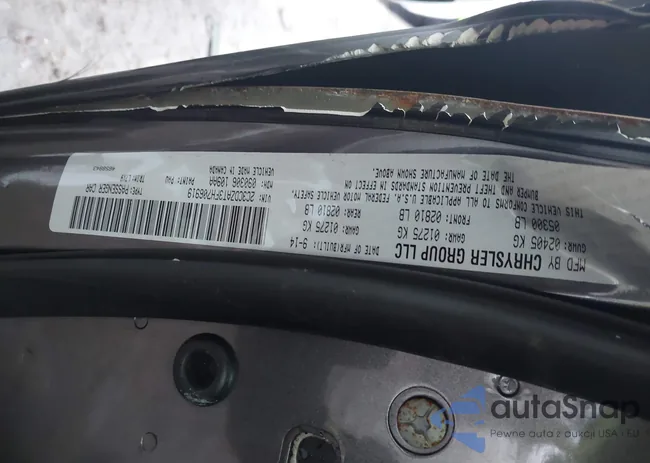 2C3CDZAT3FH706919: 44118119