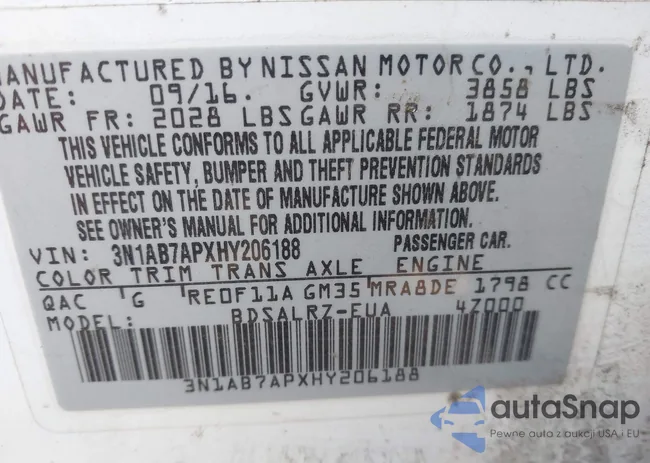 3N1AB7APXHY206188: 44118345