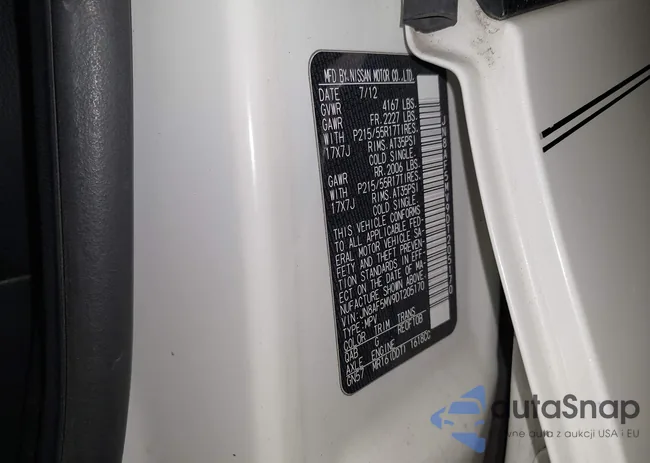 JN8AF5MV9DT205170: 44119511