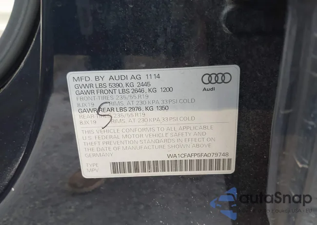 WA1CFAFP5FA079748: 44119585