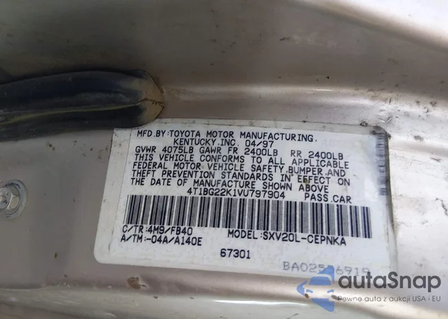 4T1BG22K1VU797904: 44119592