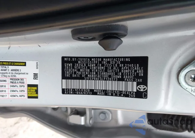 5YFEPRAE5LP120273: 44119607