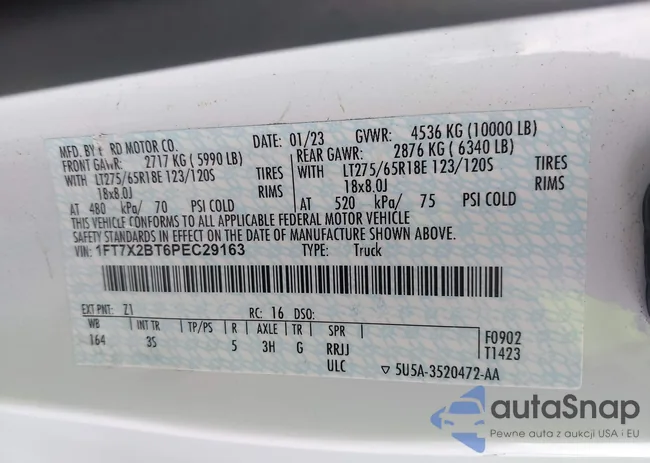 1FT7X2BT6PEC29163: 44119664