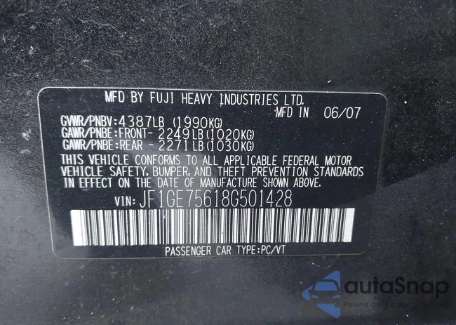 JF1GE75618G501428: 44119714