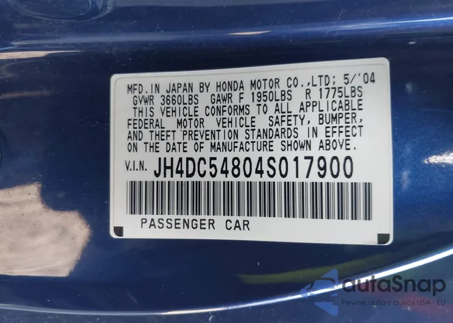JH4DC54804S017900: 44119788