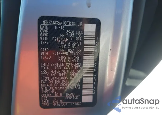 JN8AF5MR9HT701806: 44119812