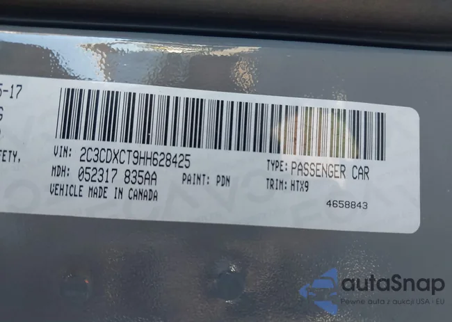 2C3CDXCT9HH628425: 44119869