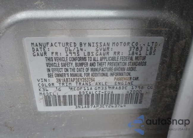 3N1AB7AP3EY263764: 44119898