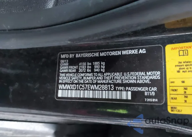 WMWXD1C57EWM28813: 44119979