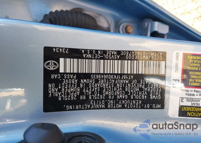 4T1BF1FK9DU649635: 44119120